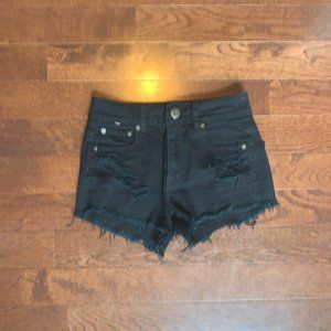 American Eagle Stretch Ripped Jean Shorts